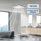 110cfm Bathroom Exhaust Fan W  Energy-saving Ec Motor  Dual Insulation 4-in Duct