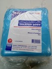 Dukal 301bl Disposable Isolation Gown Fluid Resistant Blue - 50pc   1 Case