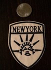 Vintage Iron On Embroidered New York liberty Patch  3 x2  Nice 