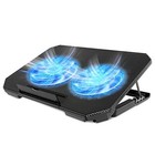 Laptop Cooling Pad With Adjustable Height Two 5 1 Inches Fan 2 Usb Ports Suitabl