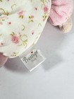 Prestige Plush Baby Doll Rattle Lovey Security Blonde Braids Pink Floral