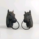 Vintage Kentucky Antique Original Cast Iron Horse Head Hitching Post 8    Patena