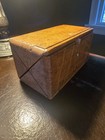 Antique 1889 Patent Oak Sewing Machine Puzzle Box   Attachment Case