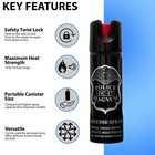 Police Magnum Pepper Spray 3 Ounce Twist Lock Safety Personal Defense Security
