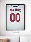 Cleveland Indians White Jersey Print-personalized Name   Number
