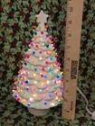 Ceramic Bisque Ready To Paint 10  T Christmas Tree W  Mini Twist Lights   Clipin