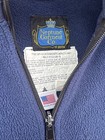 Vintage Usps Jacket Large Full Zip Fleece Navy Blue