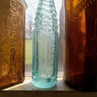 1890s Faulding   Co Perth Diamond Spiral Swirl Salad Oil Or Peppersauce Bottle