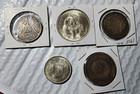 Lot Of 5 Foreign Silver World Coins 2 76 Troy Oz Asw