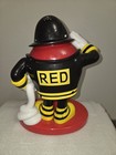 M ms World  fireman Red  Candy Dispenser - Red M m Character - Rare 