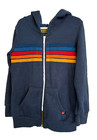 Aviator Nation Kids Size 6 Sweatshirt   Sweatpants  set  Navy Rainbow Stripe