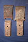 Vintage Pair Of Barn Door Rollers Hangers For Parts repair