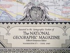 1940 National Geographic Map     Southwestern United States     Graphic Road Wall Ex
