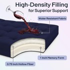 Water Resistant Japanese Futon Mattress  Full Size 75 x54   2 5 Inch Thick Ja   