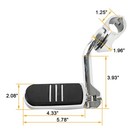 1 25  32mm Long Angled Adjustable Highway Foot Pegs Crash Bar Mount For Harley