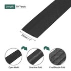 1 Inch Double Fold Bias Tape Continuous Bulk Bias Tape Black 10 Yards