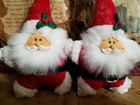  2  Adorable Primitive Santa Bowl Filler ornaments 7  Tall New