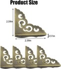 4 Pcs Metal Furniture Corner Protectors  Decorative Corner Protectors With Mount
