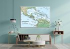 Central America And Caribbean Detailed Physical Map 39 3 X 27 5 Inches
