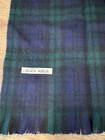 Black Watch Scarf Navy  Green And Black Plaid