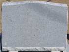 Grey Granite Memorial Slant Grave Marker Cemetery Funeral