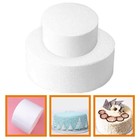 2 Pcs Foam Cake Dummy Round Bakery Model Fake Cake For Decorating Practice