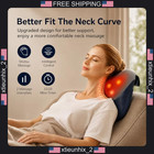 Back Massager Shiatsu Heat With 4 Nodes For Neck   Shoulders