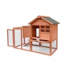 Rabbit Hutch Outdoor Wooden Chicken Coop Hen House Bunny Hutch Animals Pet Cage