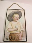 1890s Hires Rootbeer Advertising Trade Card Sign Ad Framed Under Glass Soda