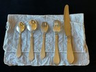 Georg Jensen Sterling Silver Flatware Table Setting     Continental Pattern  5 Pcs