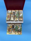 Vintage West Germany Wooden Picture Block Puzzle Set W  Box     Fairy Tale Scenes