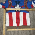 Disney Size 7 8 Kids Boys Captain America Hoodie Long Sleeve Marvel Blue