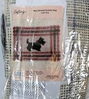 Craftways Black Scottie Dog  Latch Rug Kit Wee Bonnie Finished Sz  27 X 20 
