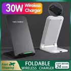 Wireless Fast Charger Charging Pad Stand Dock For Samsung Galaxy Iphone Phone Us