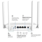 Tongyu Ax1800 Wifi 6 Router  1200mbps Dual Band Wireless Internet Router Ethe   
