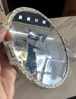 Vintage Ornate Oval Mirrored Dresser vanity Tray