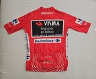 Wout Van Aert Signed 2024 Vuelta A Espana Red Cycling Jersey Team Visma-lease