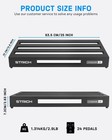 Strich Extra Large Guitar Pedal Board Compact 25   X 12 7   X 2 83   W carry Bag