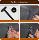 Universal Nylon Universal Cable Clamp Self-locking Nylon Zipper Clip Fastener