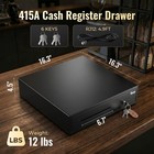 16  Tera Pos Cash Register Drawer 5 Bills 8 Coins Auto Open Rj12