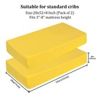 Microfiber 2 Pack Toddler Fitted Crib Sheets  Super Soft And Cozy Baby Sheets   
