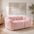 Oversized Double Bean Bag Chair Soft Short Plush  Memory Foam For Adults Kids