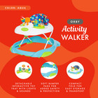 Baby Trend Orby Activity Walker With Removable Toy Tray  Lights   Sounds  Aqua