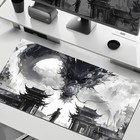 Ink Flow Pattern Large Gaming Mouse Pad Desk Keyboard Mat 31  X 11 5 