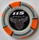 Harley-davidson Vehicle Operations York Pa 115th Anniversary Poker Chip Ver2