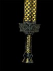 Ancient Roman Old Bronze Gold Gilded Rare Big Sword 200 Bc 66cm