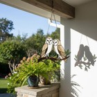 Barn Owl Stained Glass Suncatcher   Woodland Nursery Decor   Bird Lover Gift