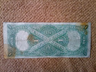 1917  1 One Dollar Large-size Banknote  nickname Of Sawhorse   Vf  Red Seal