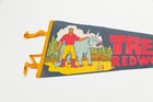 Vintage Trees Of Mystery Redwood Highway California Souvenir Felt Pennant 27 