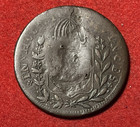 Brazil 20 Reis 1835 Counterstamped On 1830 40 Reis Copper Coin Km 436 1 T10497a